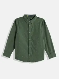 Allen Solly Junior Boys Micro Ditsy Printed Pure Cotton Casual Shirt