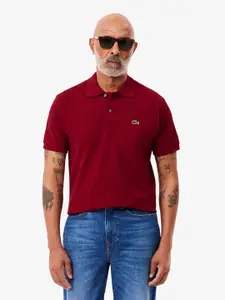 Lacoste Men Pure Cotton Polo Collar T-shirt