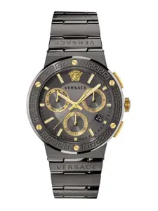 Versace Men Dial & Stainless Steel Bracelet Style Straps Analogue Watch VEZ900521