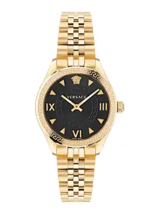 Versace Women Embellished Dial & Stainless Steel Bracelet Style Straps Analogue Watch VE2S00622