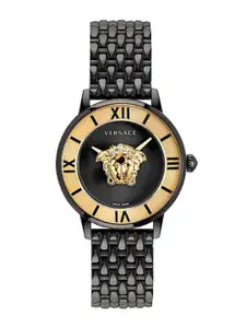 Versace Women Dial & Stainless Steel Bracelet Style Straps Analogue Watch VE2R00422