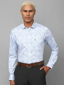 Allen Solly Slim Fit Ethnic Motifs Printed Pure Cotton Formal Shirt