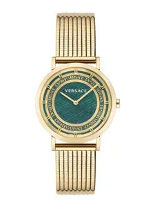 Versace Women Dial & Stainless Steel Bracelet Style Straps Analogue Watch VE3M00622