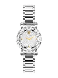 Versace Women Embellished Dial & Stainless Steel Straps Analogue Watch VE2Q00322