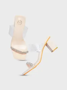 20Dresses Women Suede Party Open Toe Block Heels