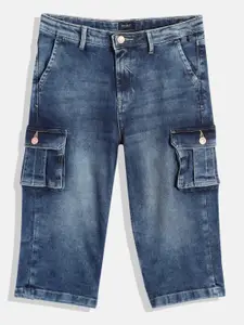 Allen Solly Junior Boys Light Fade Clean Look Stretchable Cargo Jeans
