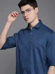 Louis Philippe Sport Pure Cotton Slim Fit Printed Casual Shirt