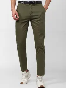 Peter England Casuals Men Cotton Slim Fit Regular Trousers