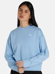 Puma Her Ribbed Long Sleeves Relaxed Fit Sustainable Sweatshirts