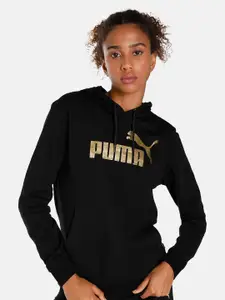 Puma Essential+Metallic Hooded Regular Fit Sweatshirts