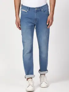 Lee Men Blue Bruce Skinny Fit Heavy Fade Stretchable Jeans