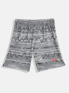 Nike Boys NK DRI-FIT BE REAL AOP Printed Sports Shorts