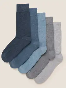 Marks & Spencer Men Pack Of 5 Ankle Length Socks