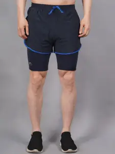 Shiv Naresh Men Mid-Rise Skinny Fit Rapid-Dry Training or Gym Sports Shorts