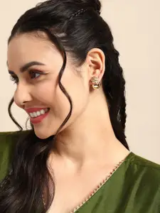 Sangria Embellished Floral Studs