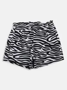 Chicco Girls Striped Cotton Shorts