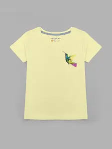 HELLCAT Girls Hummingbird Printed T-shirt
