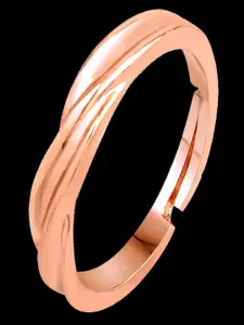 Mahi Rose Gold-Plated Adjustable Finger Ring