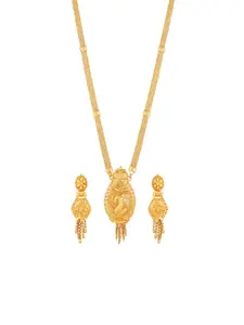 Mahi Gold-Plated Necklace & Earrings