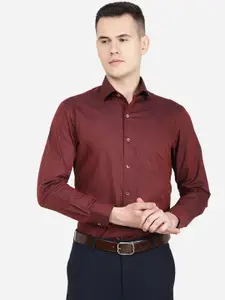 Greenfibre Classic Slim Fit Printed Cotton Formal Shirt