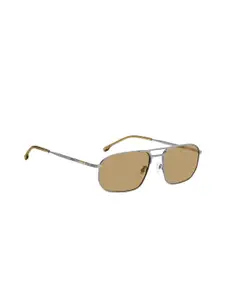 HUGO Men Aviator Sunglasses with UV Protected Lens 205396RPR59JG
