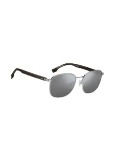 HUGO Men Square Sunglasses with UV Protected Lens 2050646LB58T4