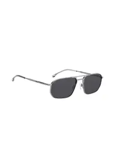 HUGO Men Square Sunglasses with UV Protected Lens 205396R8159JT