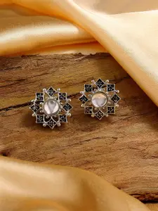 Estele Floral Meenakari Studs Earrings