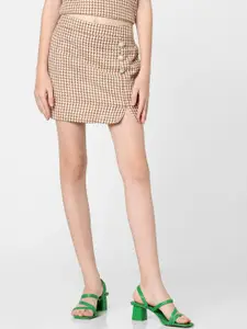 KIDS ONLY Girls Checked Pencil Midi Skirt