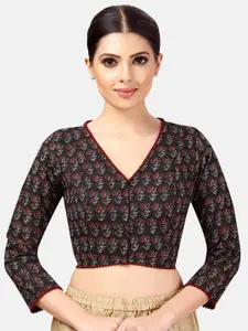 Studio Shringaar Printed Pure Cotton Saree Blouse