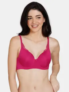 Zivame Underwired Lightly Padded Seamless Super Supportive T-Shirt Bra