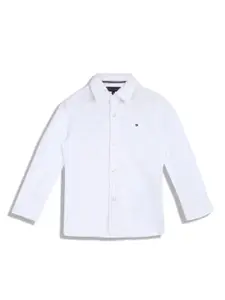 Tommy Hilfiger Boys Cotton Spread Collar Casual Shirt