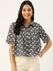 Slenor Printed Georgette Party Shirt