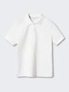 Mango Kids Boys Polo Collar Pure Cotton Sustainable T-shirt