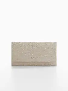 MANGO Women Textured Two Fold Wallet