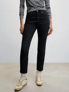 MANGO Women Slim Fit Stretchable Cropped Jeans