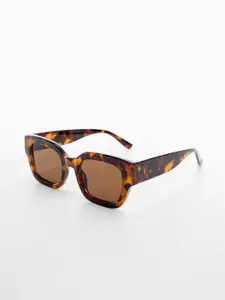 MANGO Women Full Rim Sustainable Square Sunglasses With UV Protected Lens 47012505