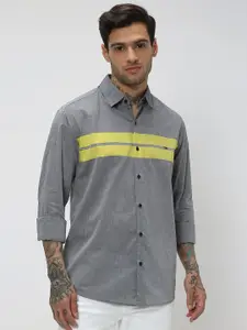 Mufti Striped Cotton Casual Shirt