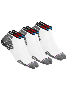 NAVYSPORT Men Pack Of 3 Patterned Ankle Length Cotton Socks