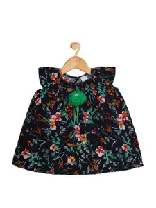 Creative Kids Infant Girls Floral Printed A-Line Dress