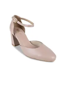 Rocia Round Toe Block Heel Pumps