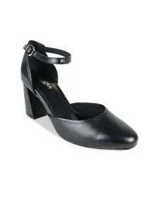 Rocia Round Toe Block Heel Pumps