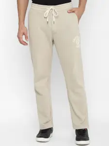 AMERICAN EAGLE OUTFITTERS AMERICAN EAGLE OUTFITTERS Men Brand Logo Printed Regular Fit Mid-Rise Track Pants