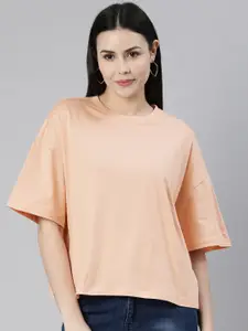 Huetrap Drop-Shoulder Sleeves Boxy T-shirt