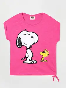 Fame Forever by Lifestyle Girls Snoopy Printed Extended Sleeves T-shirt