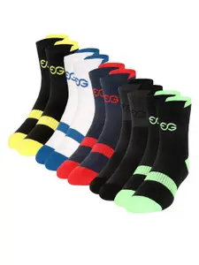 SuperGear Men Pack Of 5 Patterned Cotton Ankle-Length Cycling Socks