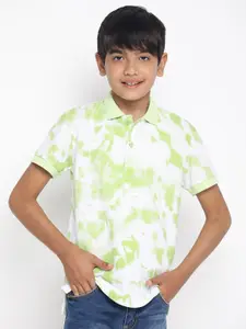 Lil Tomatoes Boys Dyed Polo Collar T-shirt