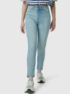 Pepe Jeans Women Straight Fit High-Rise Heavy Fade Cotton Jeans