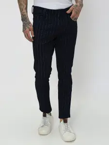Mufti Men Slim Fit Striped Stretchable Jeans