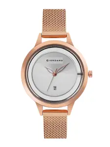 GIORDANO Women Embellished Dial & Bracelet Style Straps Analogue Watch GD-60010-11